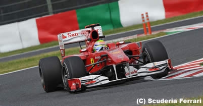 フェリペ・マッサ「できるだけいい位置で予選を終える」／日本GP1日目 thumbnail